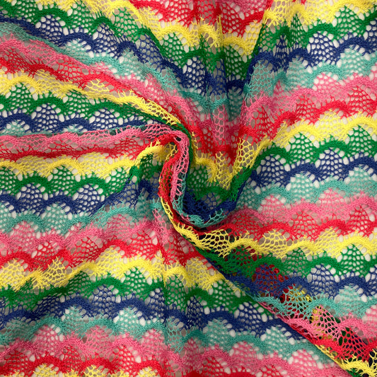 Rainbow knit/crochet - 1/2 yard