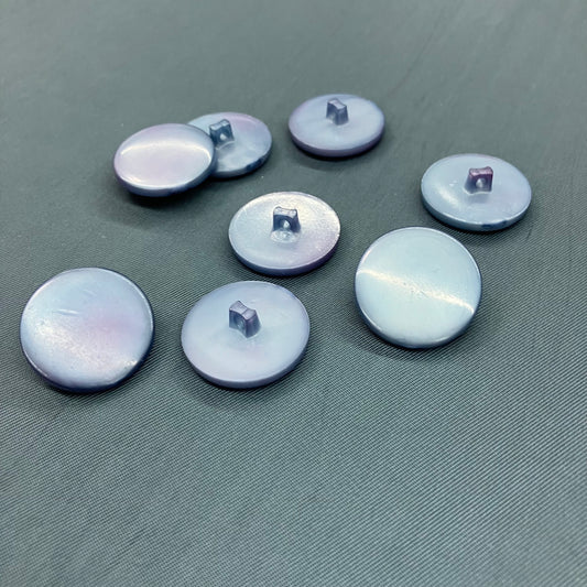 Periwinkle Blue Buttons - set of 8