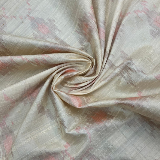 Printed Silk Shantung - 3 3/4 yards