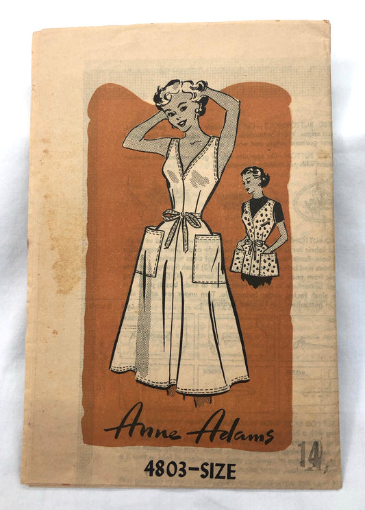 1950s-1960s Vintage Pattern - Wraparound dress or apron