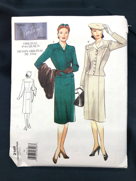 1944 Reproduction Pattern - Size 12 OR 14 Available