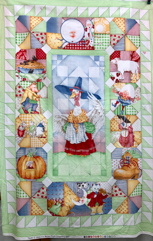 Quilt Panel - "Mother Goose and Friends"