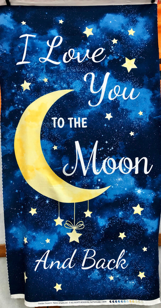 Quilt Panel - "To the Moon and Back"