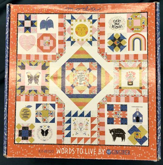 Quilting Kit - Moda - "Words to Live By"