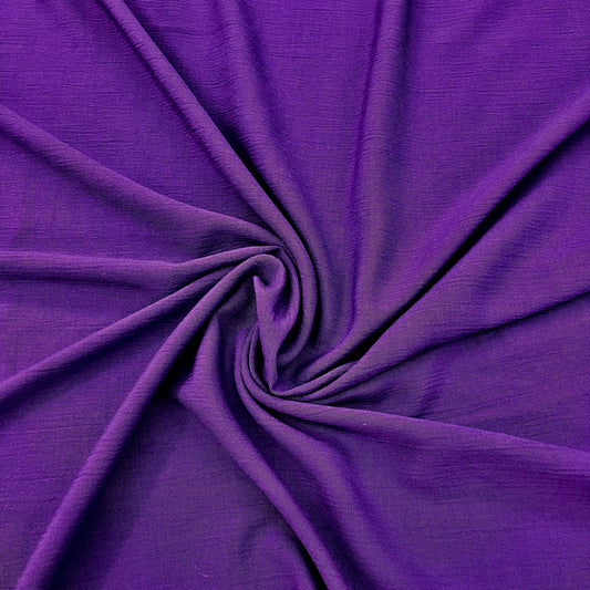 Crinkly Purple Cotton Blend - 3 1/2 yards