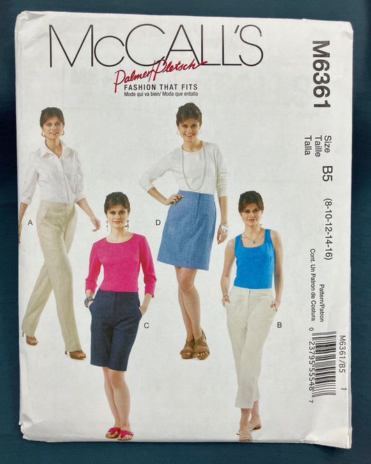 Pattern - Misses' Pants, Shorts, and Skirt - Sizes 8-16