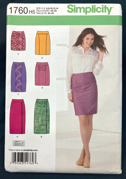 Pattern - Misses' Skirts - Sizes 6-14