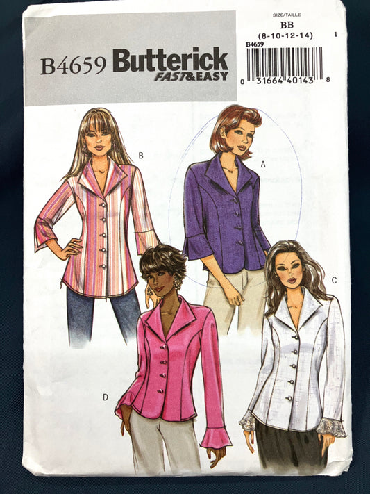 Pattern - Misses' and Misses' Petite Shirts - Sizes 8-14