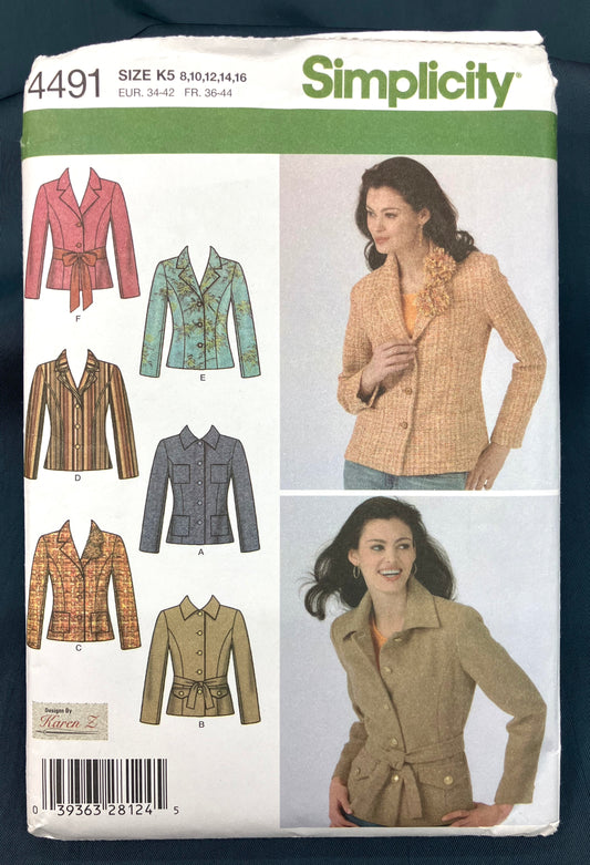 Pattern - Misses' and Misses' Petite Lined Jacket - Sizes 8-16