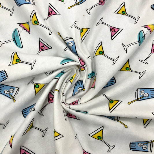 Cocktails in Your Jammies! - Flannel - 4 yards