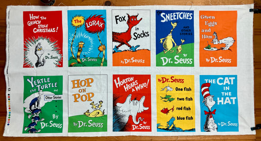 Quilt Panel - Dr. Seuss Covers - Robert Kaufman