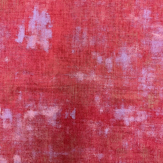 Quilting Cotton - MODA Red/Lavender Brushstroke - 1 yard
