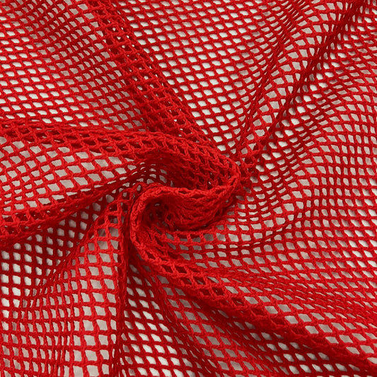 Red Poly Mesh - 2 yards