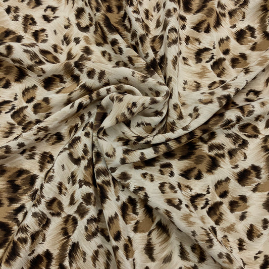 Leopard-Print Tissue-Weight Silk - 1 yard plus extra