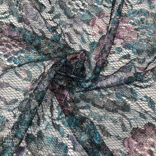 Metallic Colored Lace - 1 yard