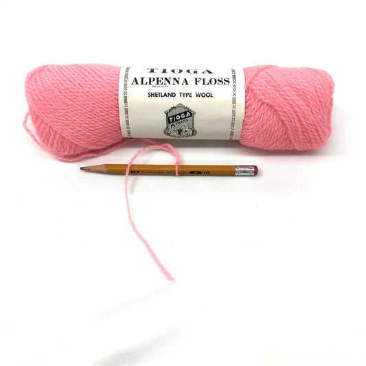 Yarn - "Alpenna Floss" - 100% virgin wool + baby kid mohair